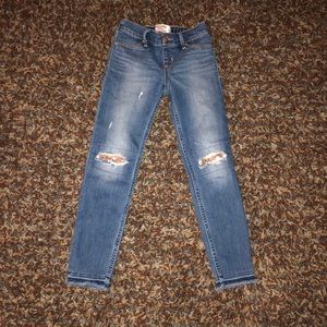 Abercrombie Kids Girls Blue Jeans Leggings 7/8
